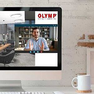 Via LiveCam kann man einfach und direkt von Zuhause ein kostenloses Erstgespräch mit den Olymp Einrichtungsberatern führen