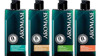 Alle Aromase-Produkte sind ohne künstliche Farbstoffe, chemische Konservierungsstoffe, Silikone, Seife und Parfüm - für gesunde Kopfhaut und Haare