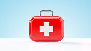 Rot Kreuz Erste Hilfe Koffer 