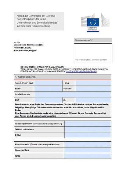 Fake-E-Mail mit einer Antragsstellung für COVID-19 Weihnachtsbonus